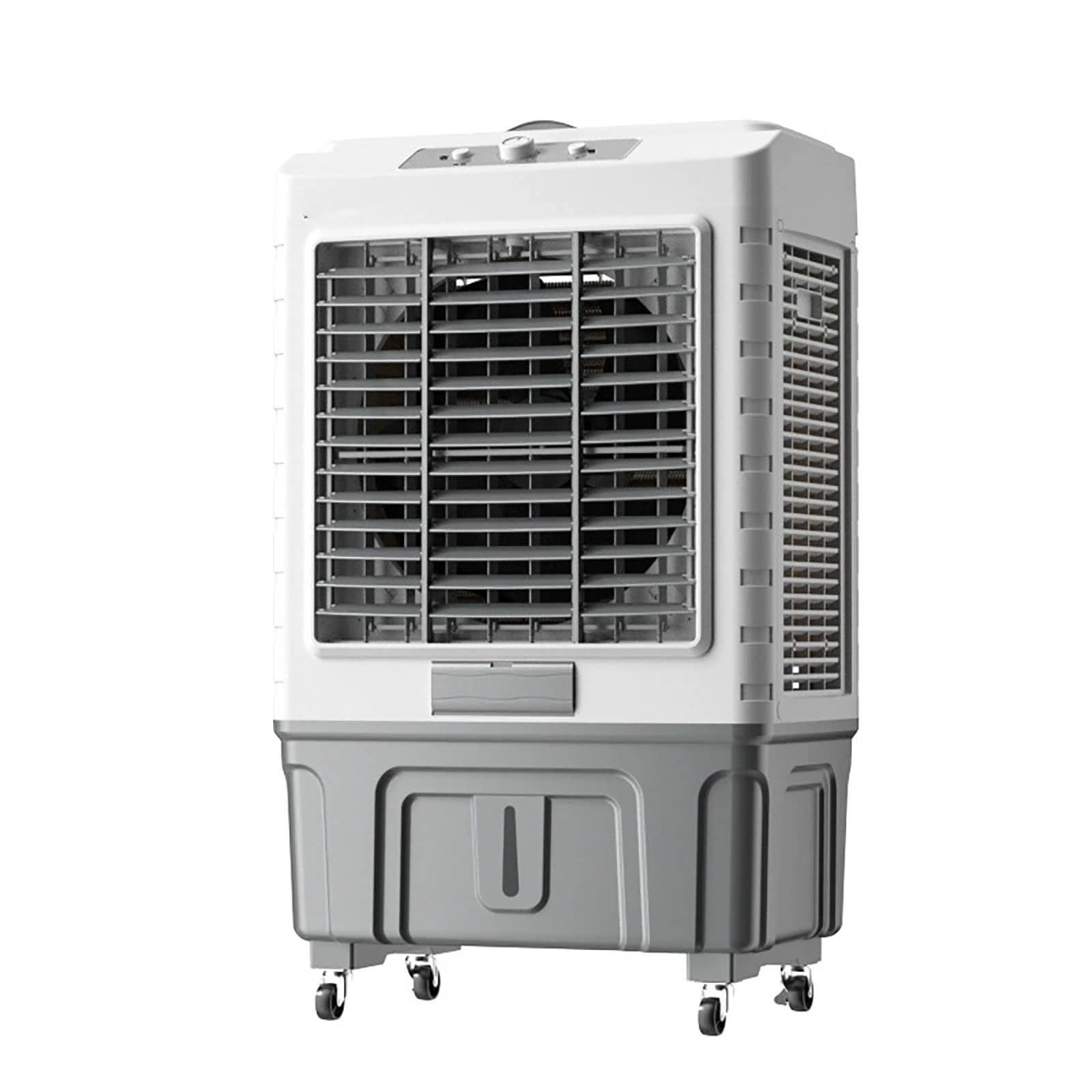 Mobile Industrial Evaporative Air Cooler, 55L Dual Fill Swamp Cooler for Large Commercial Indoor Spaces