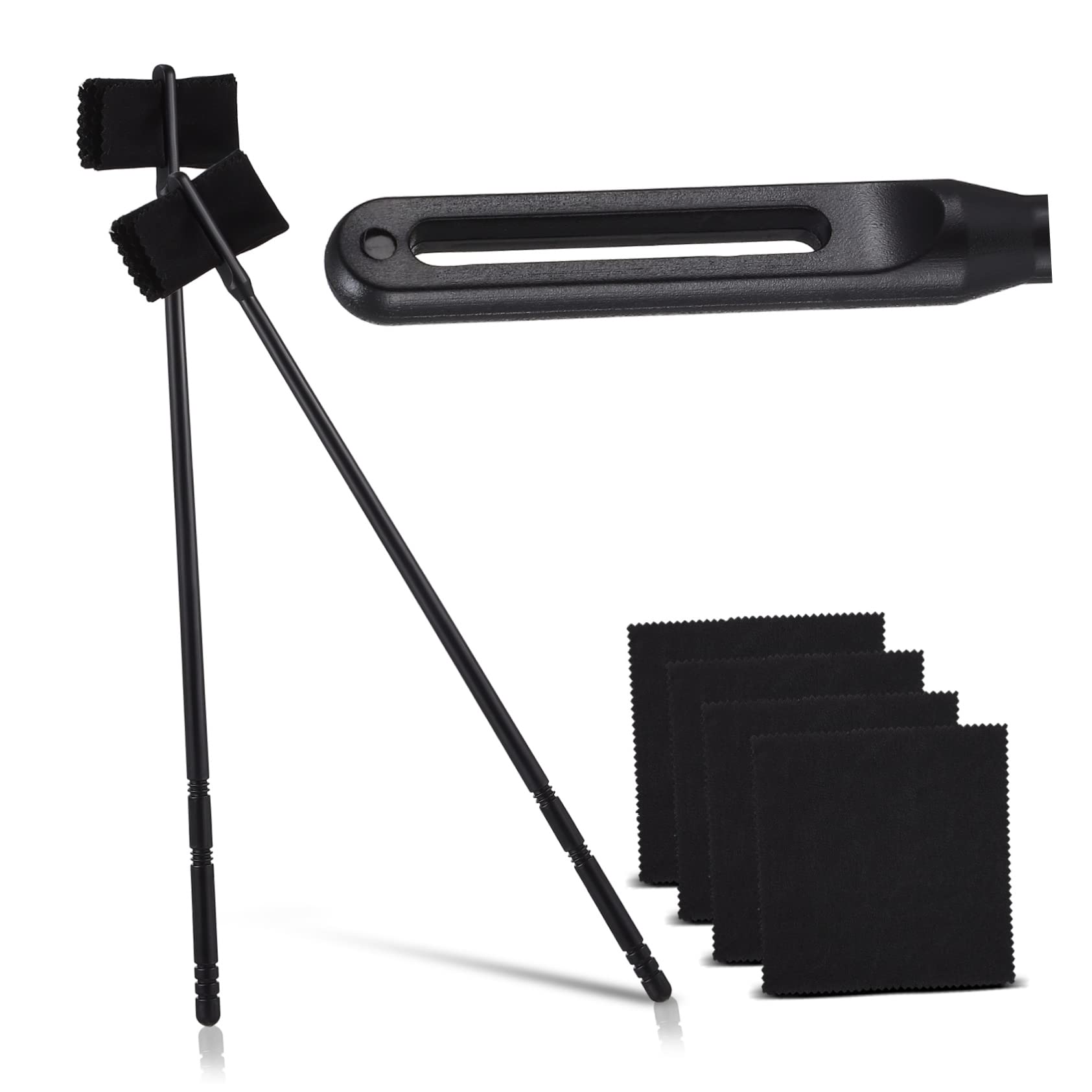 COSMEVIVI Flute Cleaning Tools Kit Flute Cleaning Cloth Rod Universal Other Musical Instruments