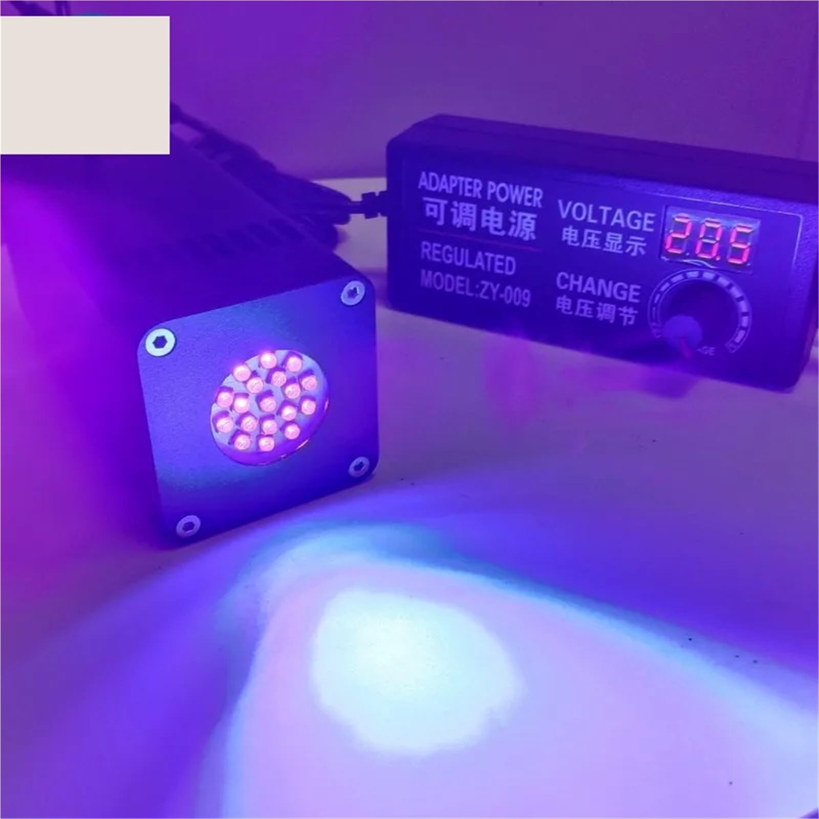 Lampa utwardzająca UV LED Miniaturowy wentylator ręczny, chłodzenie, lampa utwardzająca UV 50 W, światło ultrafioletowe LED o dużej mocy, klej 365 nm 395 do utwardzania tuszu(385nm)