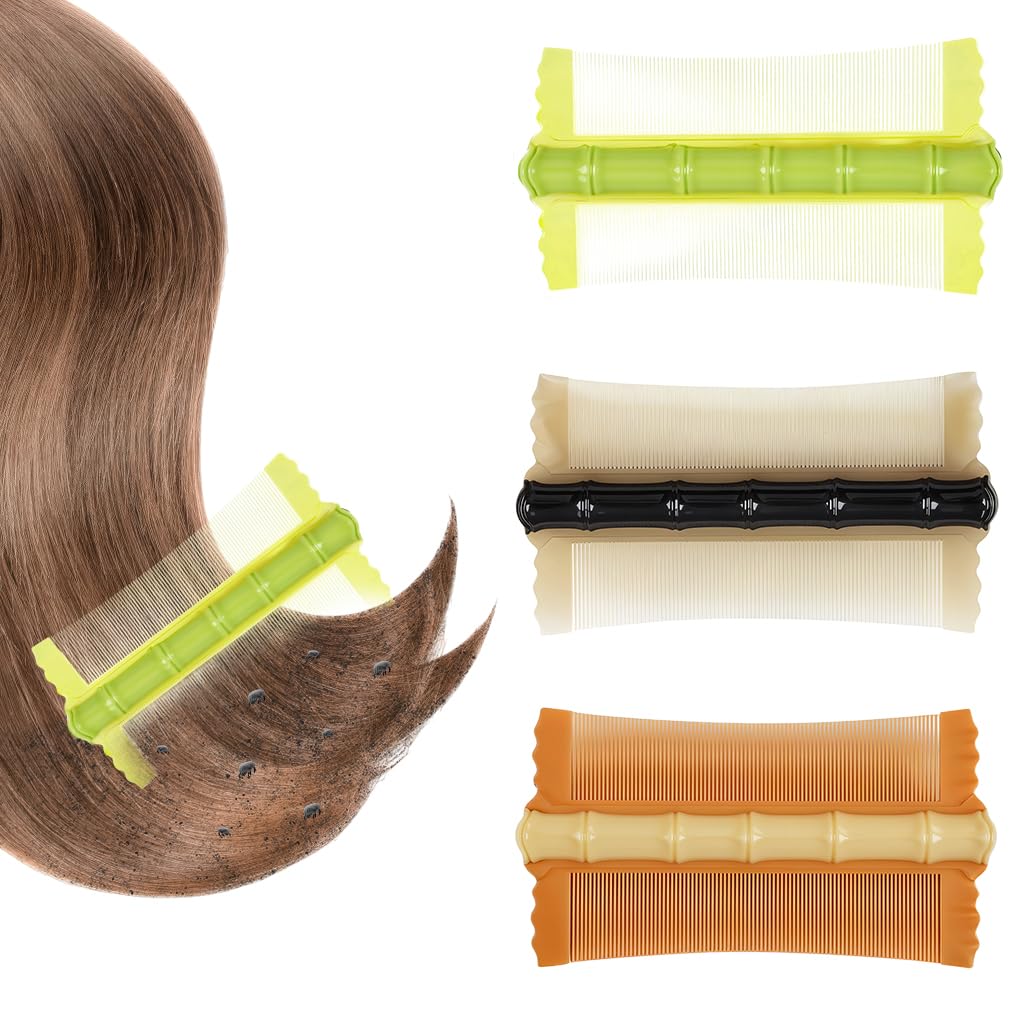 MAYCREATE® Lice And Nits Removal Comb Lice Comb 3Pcs Lice Removal Machine For Women And Kids Dandruff Remover Multi Purpose Scalp Care Comb for Removing Fleas, Ticks-image-10