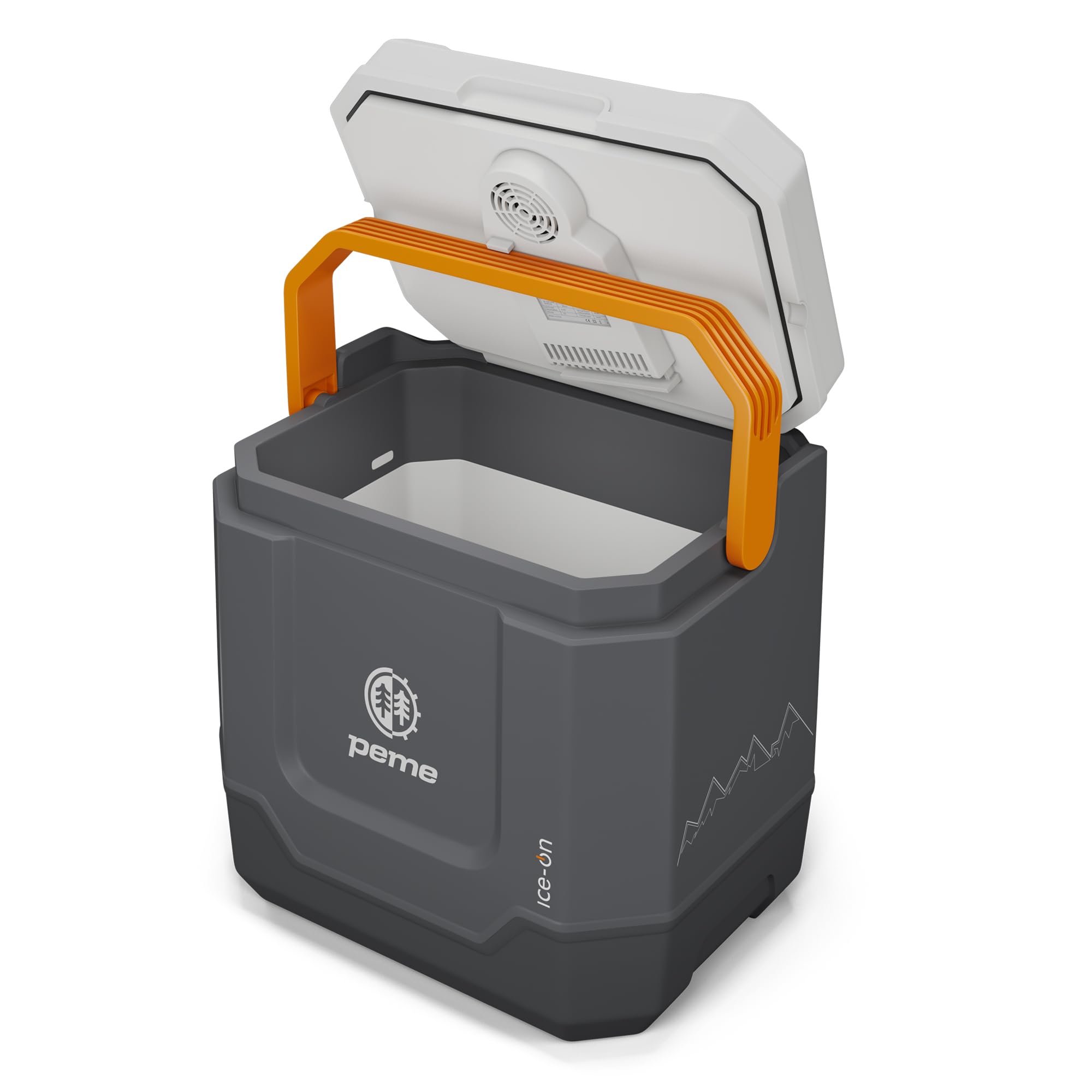 peme Frigorifero Portatile Elettrico Congelatore Termoelettrico Frigo Campeggio Auto 12v 220v Doppia Alimentazione per Camper Ricaricabile Congelatori Viaggio con Speaker Car Fridge USB - 31,5L Trip