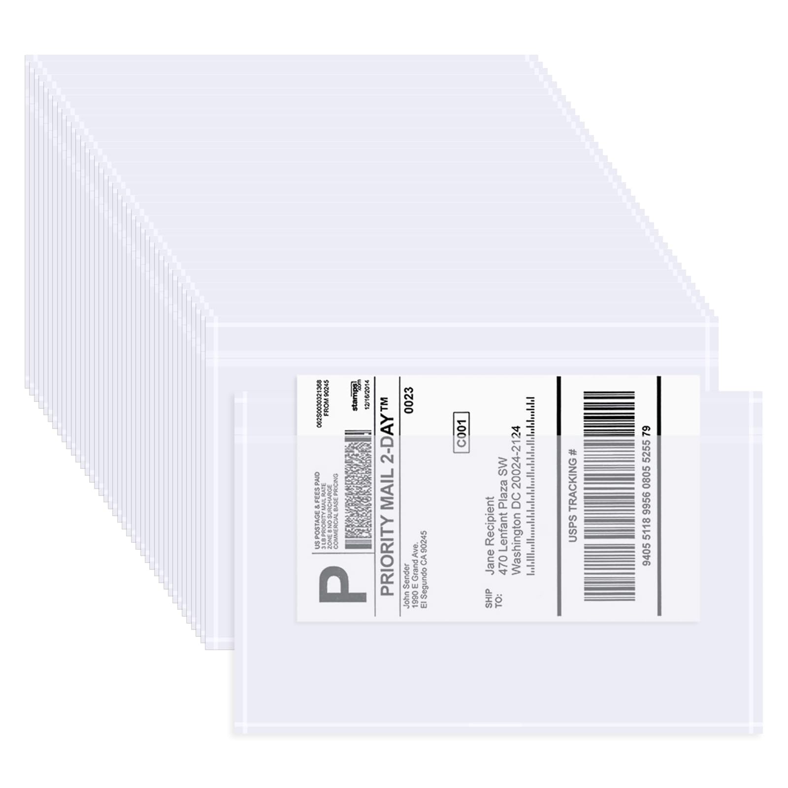 Shipping Label Backing Amazon.com : AZUREAL 60PCS Shipping Label Sleeves, 6.7