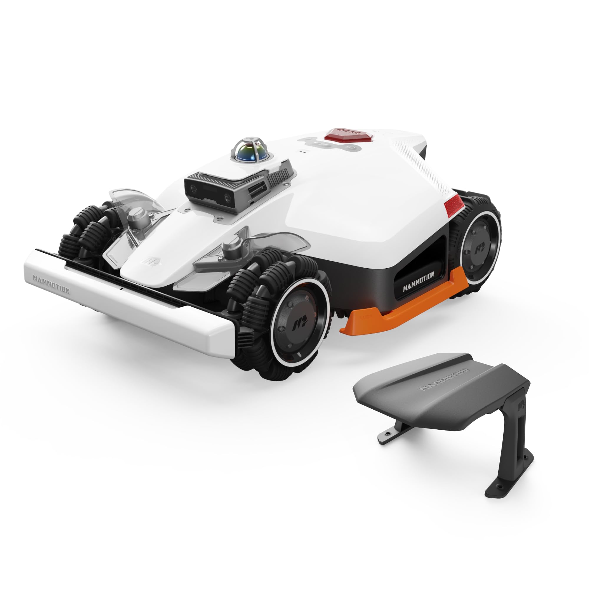 MAMMOTION LUBA 3 AWD 3000 Robot Cortacésped sin Cable Perimetral, Posicionamiento LiDAR+NetRTK+AI Vision Tri-Fusion a 360°, Tracción para Pendientes del 80%, hasta 30 Zonas, Altura de Corte 25-70mm