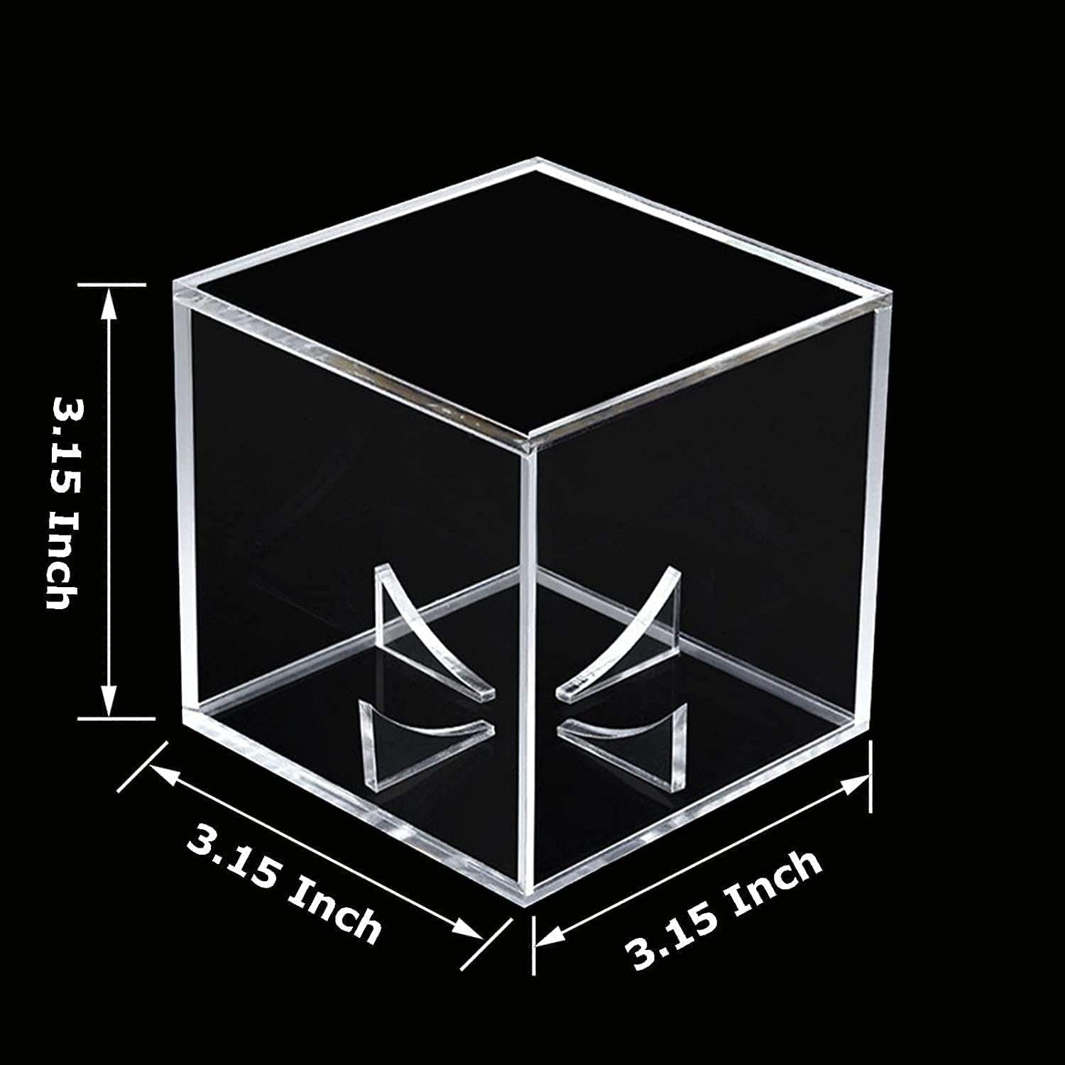 24PCS Baseball Display Case, UV Protected Acrylic Square Baseball Holder, Clear Cube Autograph Memorabilia Ball Display Cases, Official Size Baseball Display Box