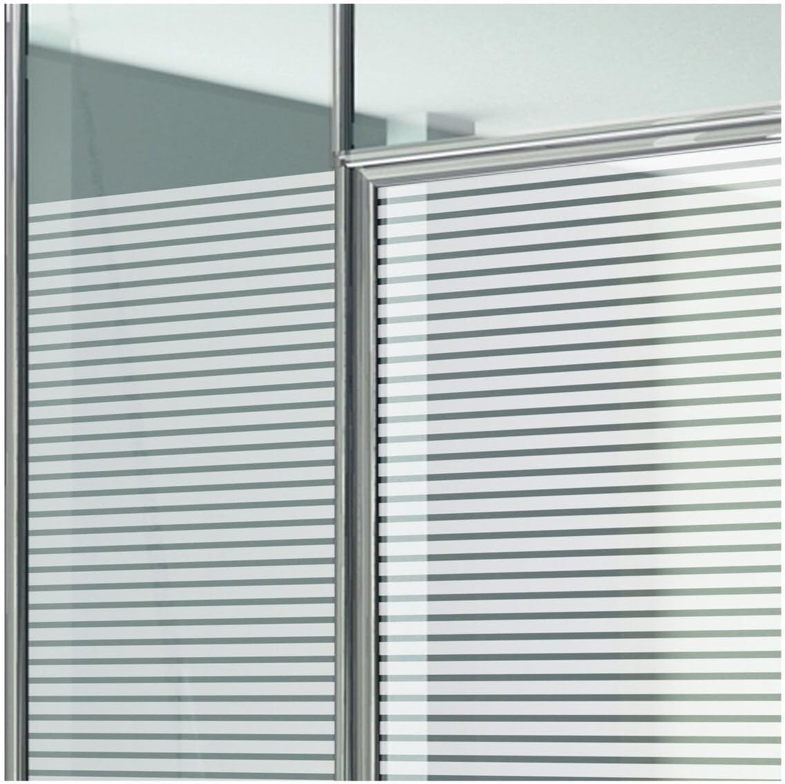 BDF BLVE Decorative Window Film Venetian Blind (1/2 Inch Wide Stripes) - 30in X 14ft