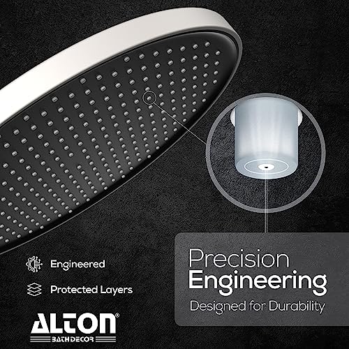 Image of ALTON SHR20280, ABS, 10-INCH, Overhead Shower Without Arm, White & Black