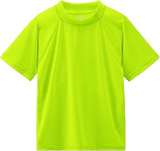 Boy's UPF 50 Rash Guard Swim Shirts Short Sleeve Sun Protection SPF Fishing Surfing Water Beach Shirts Quick Dry