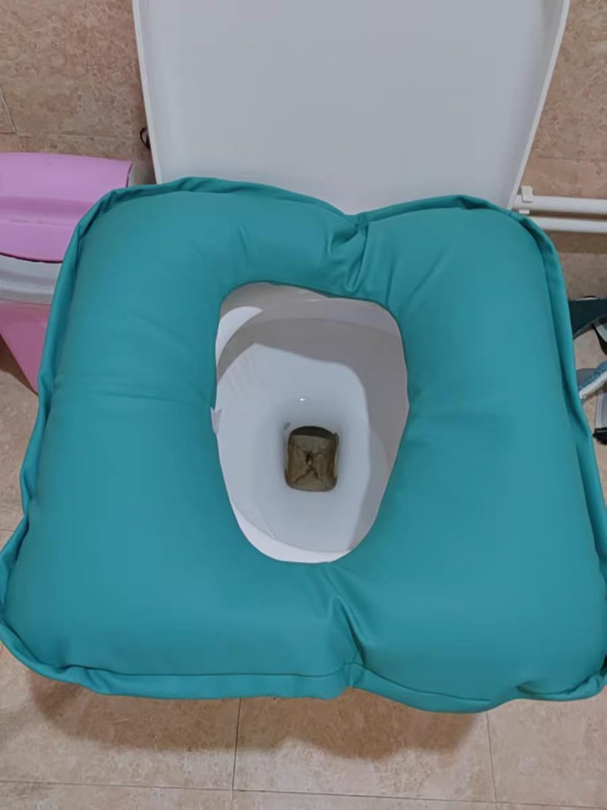 BLUEZY Cojin Antiescaras para Silla De Ruedas, Cojín para Inodoro De Cama Cojín para Hemorroides Y Coxis Unisex, Cojín Ortopedico para Ancianos Postrados En Cama Hombres Y Mujeres