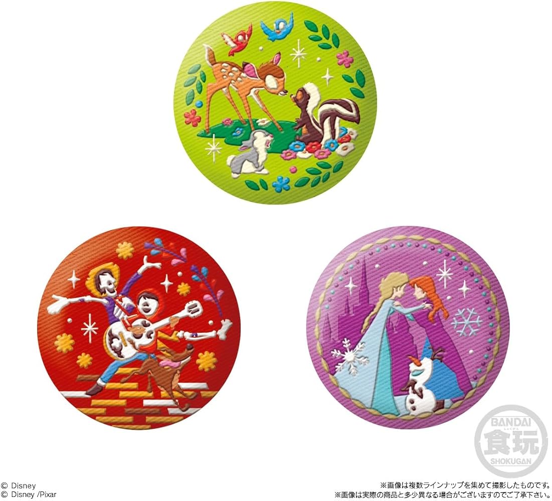 Amazon.co.jp: バンダイ(BANDAI)Disney Characters 刺繍缶バッジ