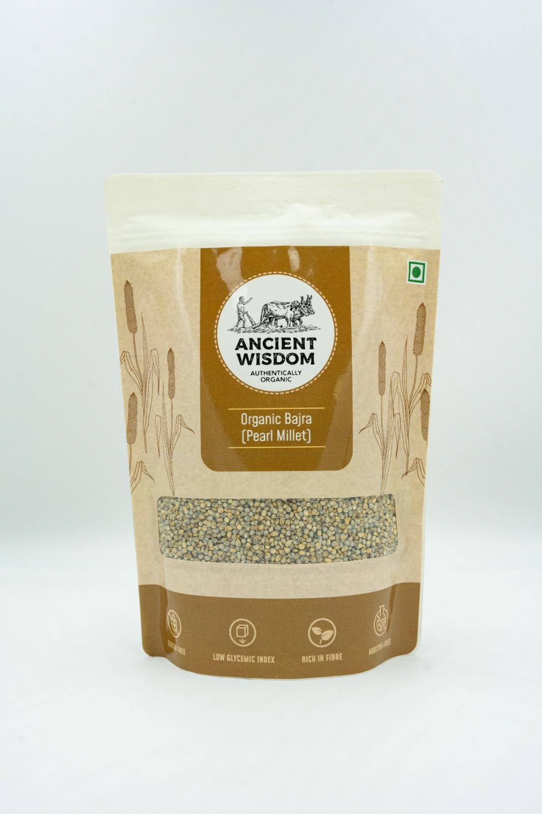 Ancient Wisdom Organic Bajra Grain (Pearl Millet) 500 Grams
