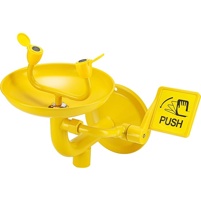 CGOLDENWALL Notfalldusche Mit Augenwaschstation - ABS Abdeckung 304 Edelstahl