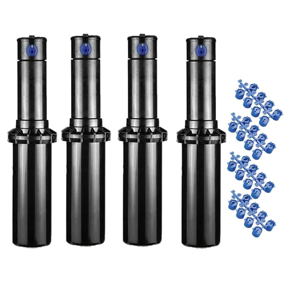 Irrigatore per irrigazione Hunter PGP-04 da 3/4'' | Set di 4 irrigatori da giardino a scomparsa da 6,4-15,8 m | Irrigatore pop-up 10 cm 50° a 360°