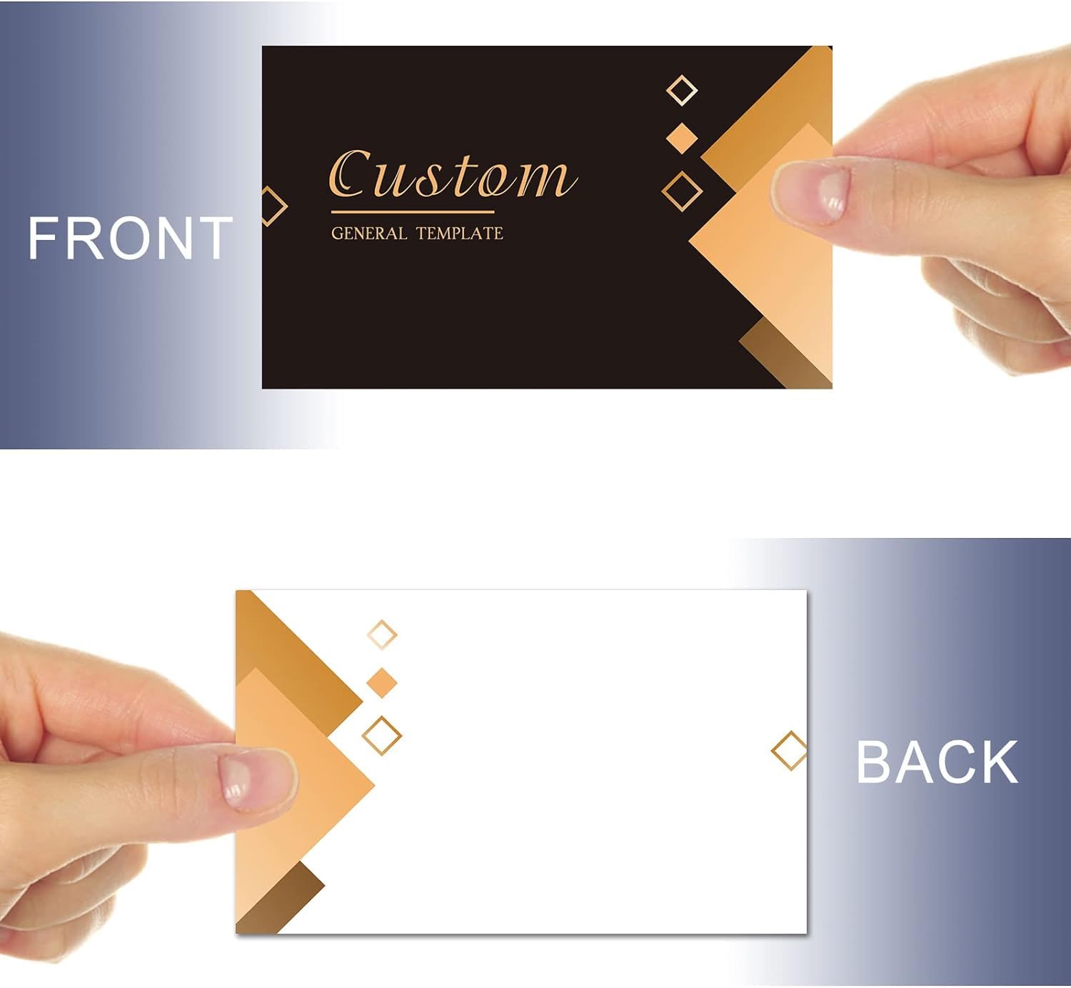 Custom Printable Business Cards - Double Sided 300gsm Coated Paper, 100/200/500/1000 Qty, Bakery Template - View #11