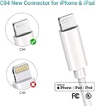 Quntis USB C to Lightning Cable, 3 Pack 6ft iPhone 14 Charger Cord MFi Certified, PD iPhone Charger Cable, Lightning to Type C Fast Charger Cord for iPhone 14 13 12 11 Pro X XS XR 8 iPad, AirPod,White