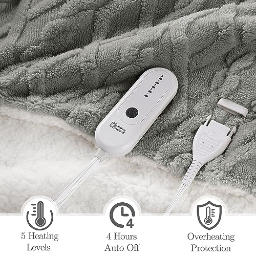 Chioky YCDM-EB5060 Heated Blanket Electric Throw 50''X60''-Fluffy Ultra Soft Electric Blanket thumb #1