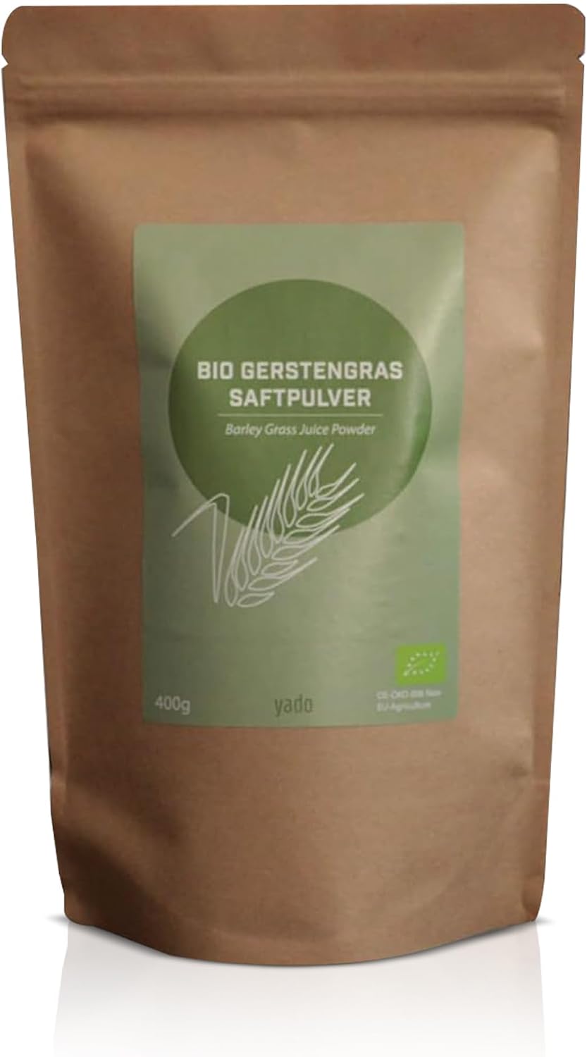 400g Organic Barley Grass Juice Powder Certified Top Quality Barley Grass Juice Powder 100% Barley Grass Juice Powder Greens 400g