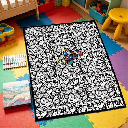 Couverture à colorier adulte 150x115cm activité DIY