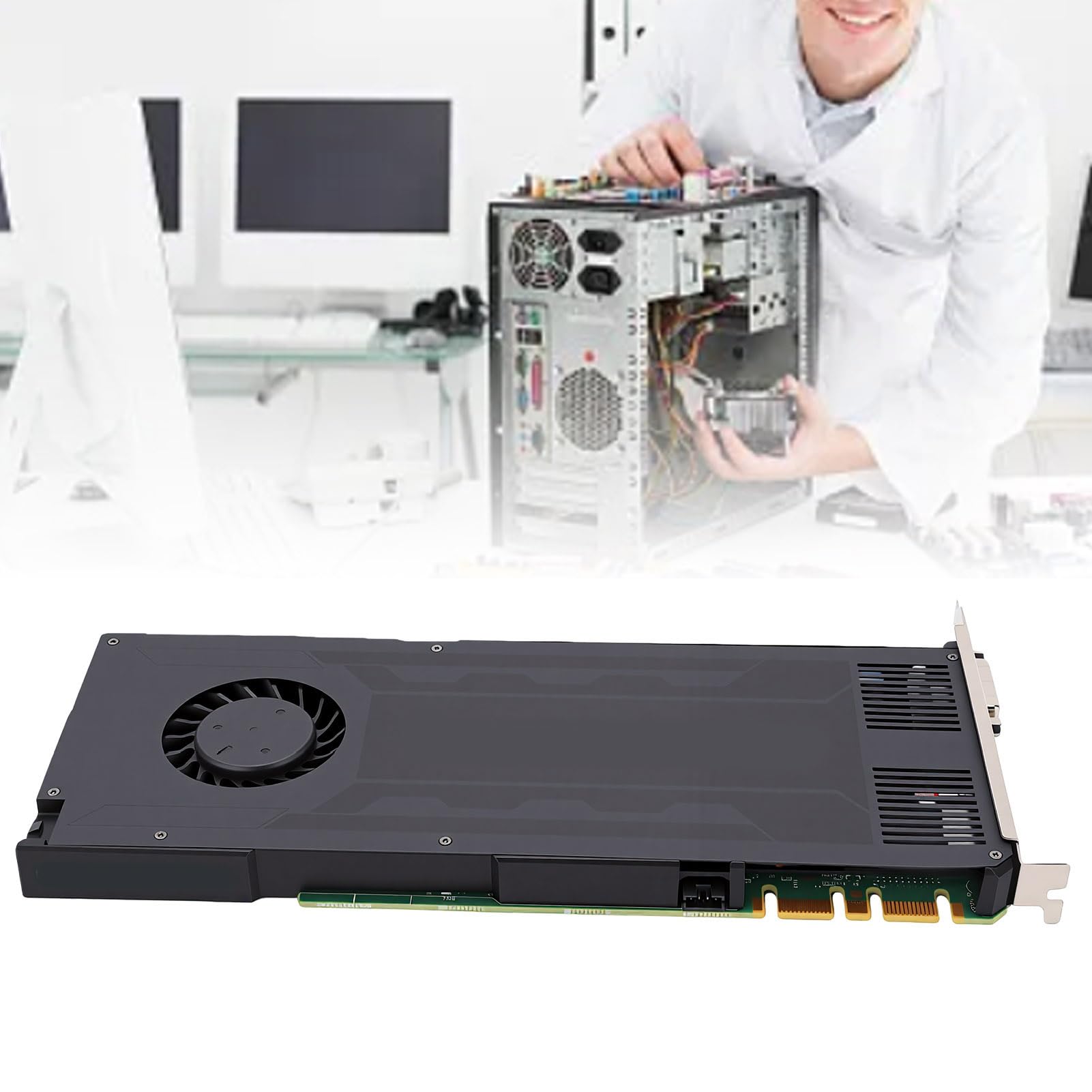 Annadue Karta Graficzna Karta Graficzna Komputerowy Procesor Graficzny 4 GB GDDR5 256-bitowy PCIe 2.0 X16 Podwójny Port DisplayPort DVI-I z 1344 Rdzeniami do Modelowania 3D Edycja
