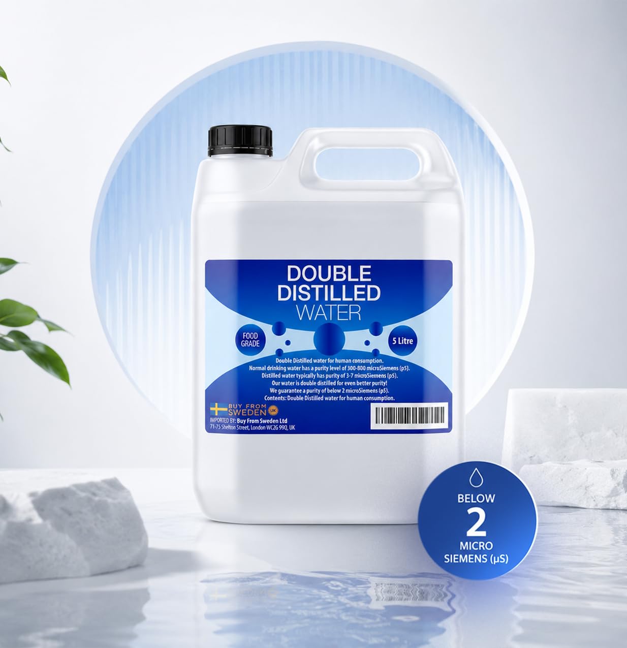 Doppelt destilliertes Wasser – 5 Liter