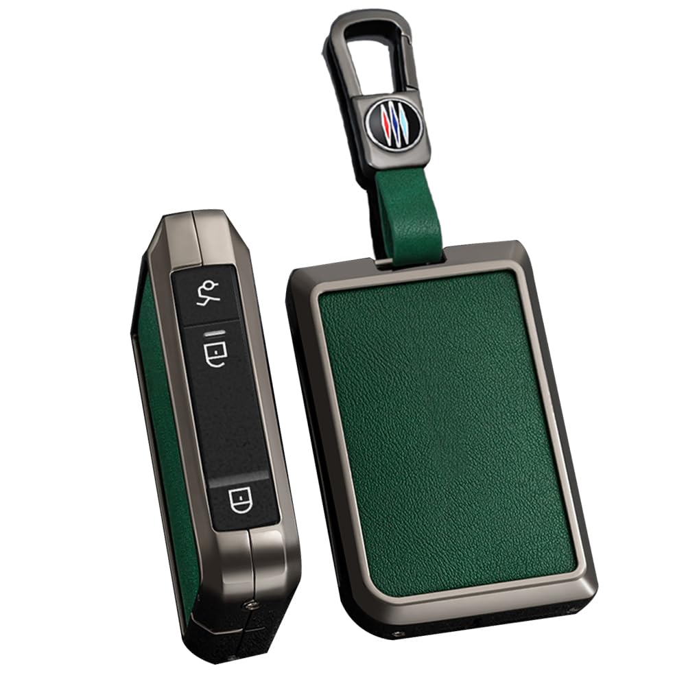 ontto Smart sleutelhoes geschikt voor LYNK&CO Lynk Co 01 02 03 05 06 09 autosleutel hoes leer sleuteletui beschermhoes sleutelhanger 3 toetsen sleutel etui accessoires zwart