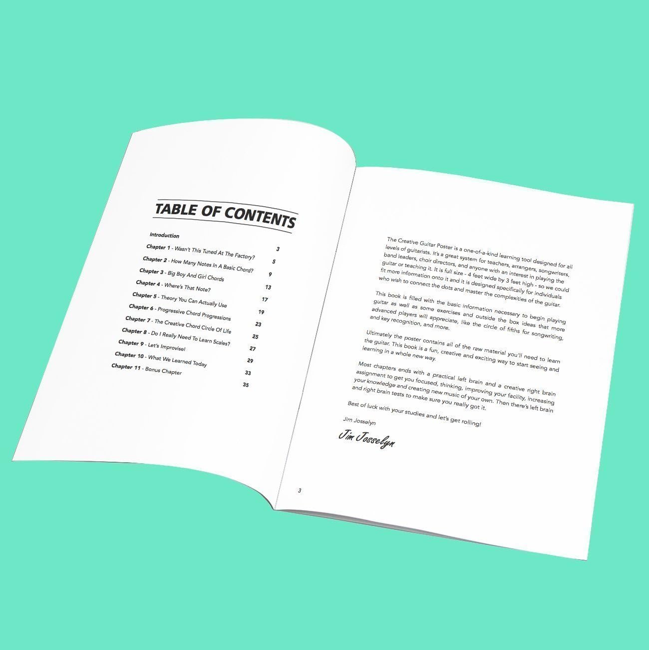 The Creative Guitar Poster with Unlock Your Guitar Super Powers Book- A Dry-Erase Reference Poster Containing Chords, Scales, Chord Formulas, Chord Progressions (LARGE - 48-in x 36-in)