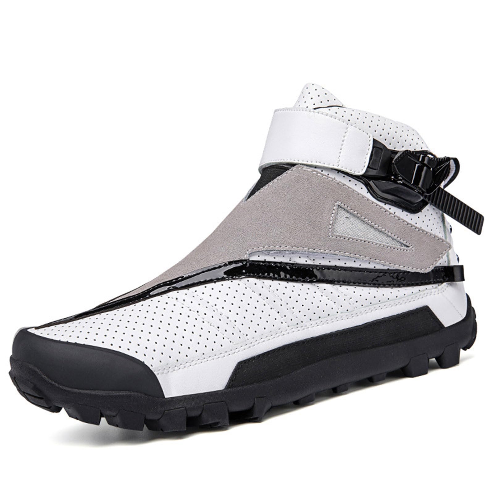 Chaussure Moto Femme Chaussures De Moto DéContractéEs AntidéRapantes Bottes De Course Tout-Terrain Semelle en Caoutchouc ComplèTe Semelle AntidéRapante DéContracté Homme Et Femme