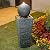 Glitzhome Outdoor Water Fountain with LED Light Oversized Decorative Pedestal Water Fountain with Submersible Pump Vintage Decor for Garden Patio Deck Porch, 40.25" H Resin