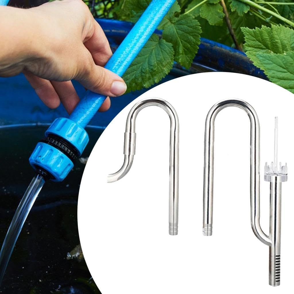 Tubo Filtro Riutilizzabile per Acquario Lily in Acciaio Inox con Ingresso E Uscita per Acquario Piantumato (12 Mm, 16 Mm), 16 Olio-Pellicola Regolare