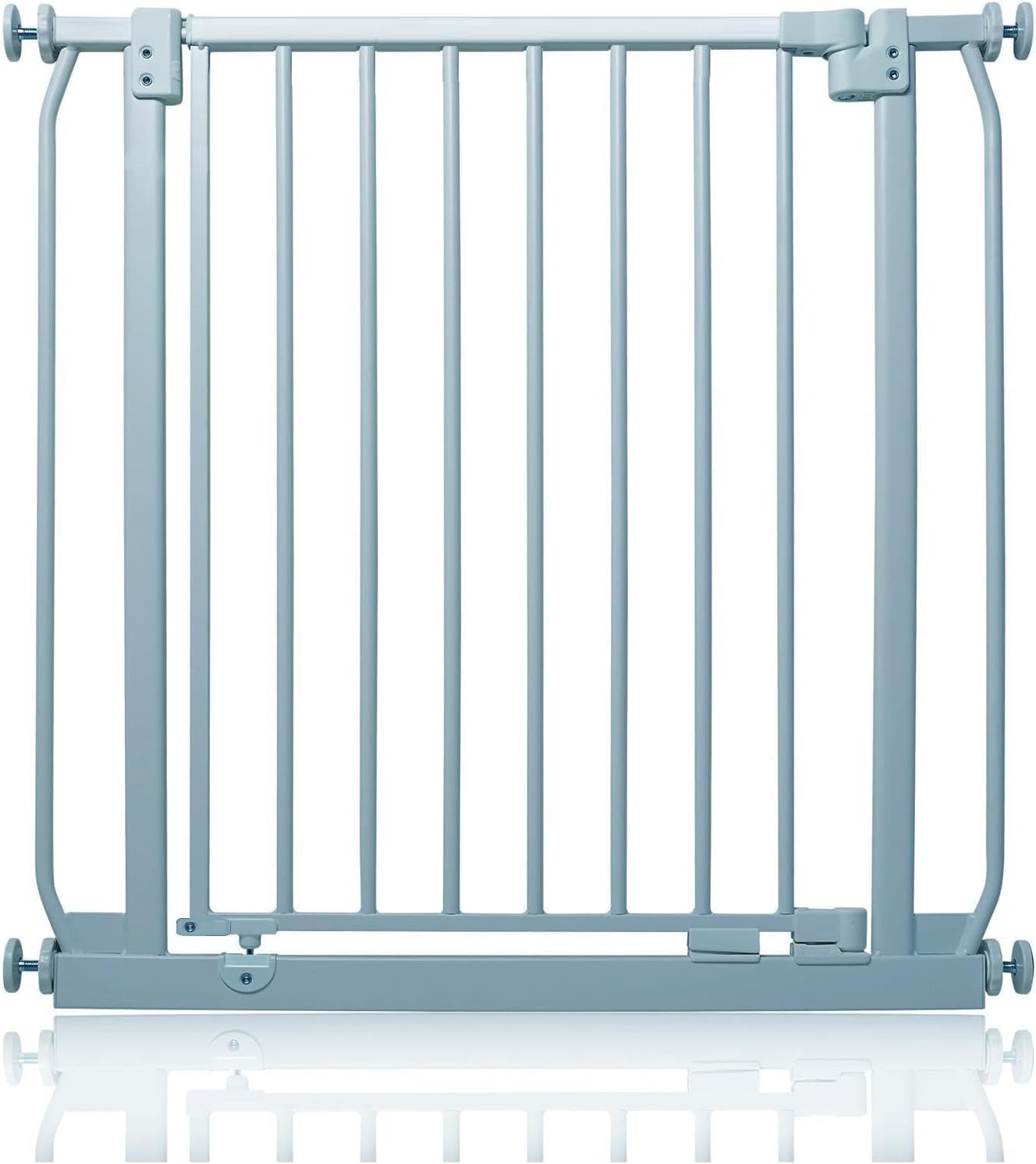 Safetots Elite Pressure Narrow Safety Gate, 65.5cm - 74.5cm, Matt Grey, Narrow Pressure Fit Stair Gate, Baby Gate for Doors Hallways and Spaces, Safety Barrier, Easy Installation