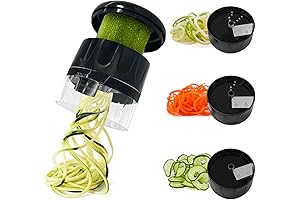 Vegetable Spiralizer 3 in 1 Spiralizer for Veggie Noodles Adjustable Spiralizer Vegetable Chopper