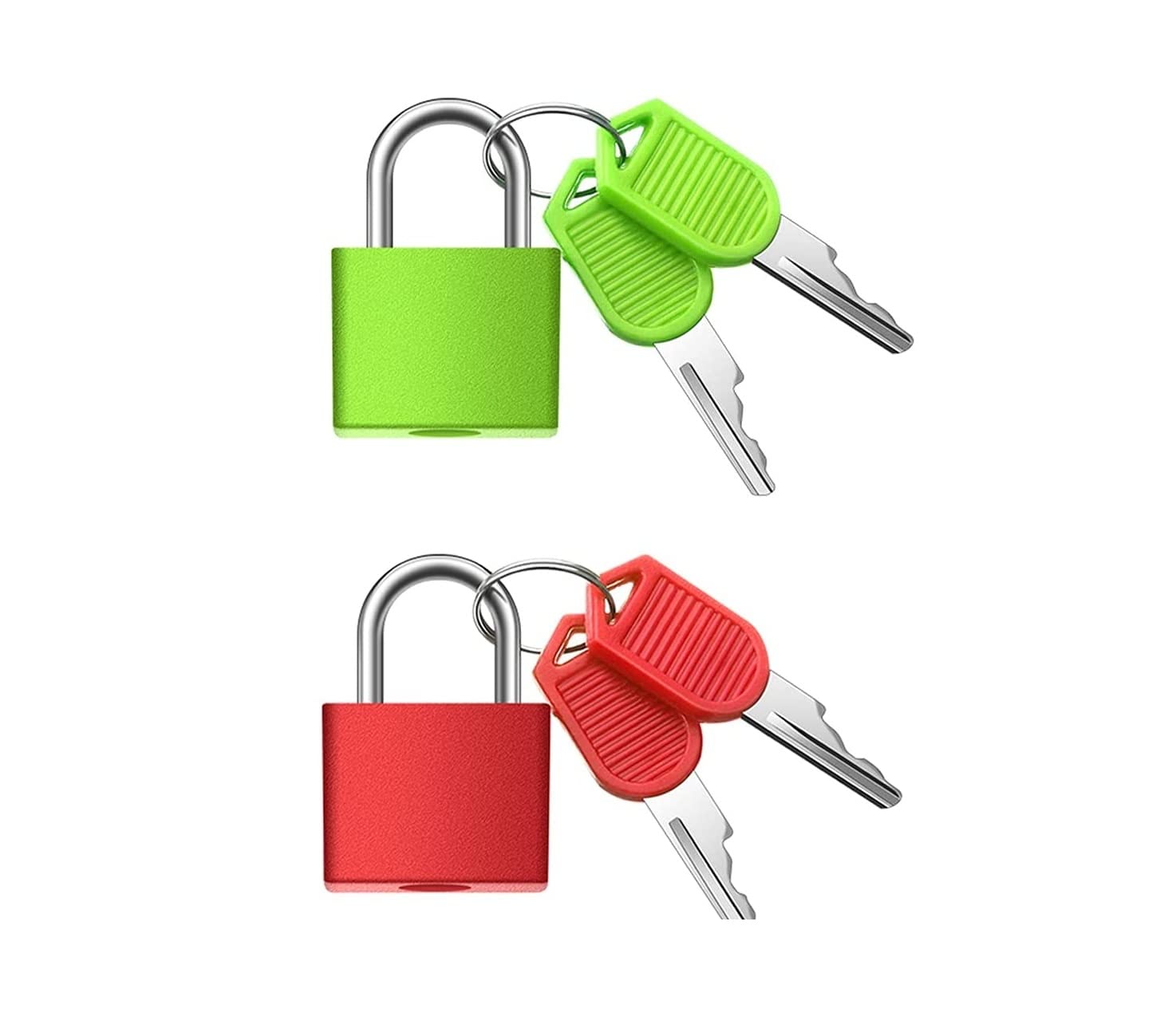 Suitcase Locks with Keys, Metal Padlocks Luggage Padlocks Multicolor Small Padlock Keyed Padlock for School Gym (8) — Amazon image 8