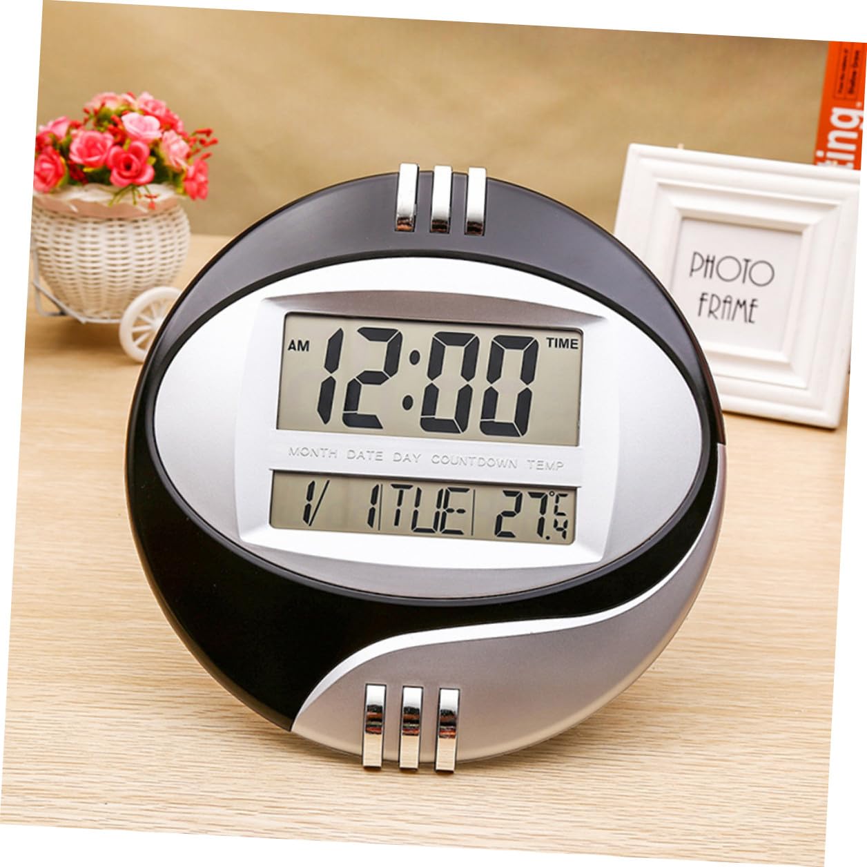 MAGICLULU Orologio Digitale da Parete con Display LED Grande e Allarme