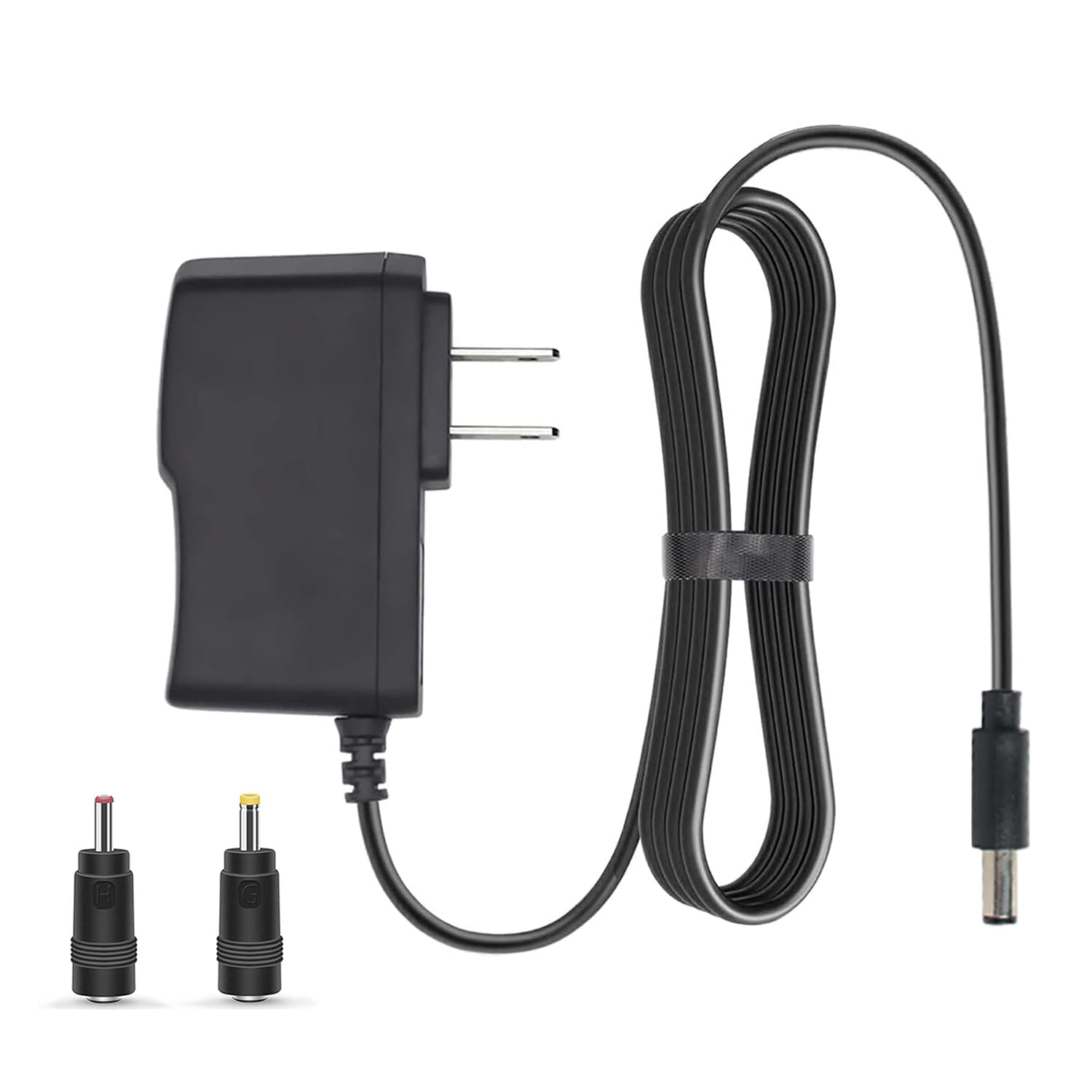 6V 2A AC/DC Adapter, Wall Charger, DC Power Supply for 6 Volt 2A 1500mA 1000mA 800mA 700mA 600mA 500mA 300mA 100mA~2000mA Equipment with 2 Interchangeable DC Plug