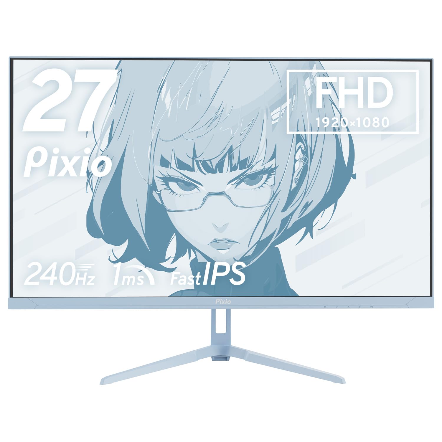 Amazon.co.jp: Pixio PX279 Wave Pastel Blue ゲーミングモニター 27