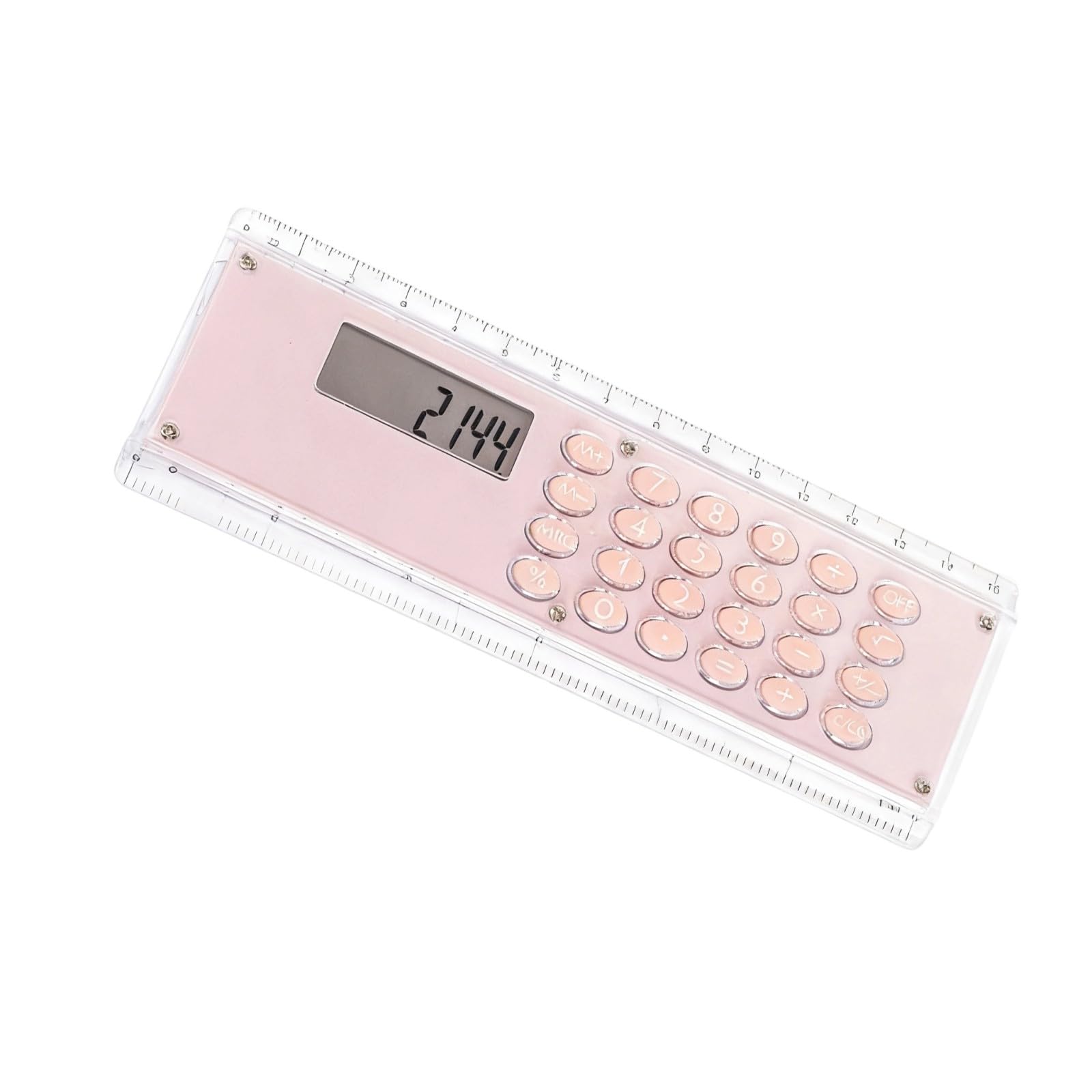 Rafgaldex A Creative Double Scale 15Cm Ruler Nd Digital Calculator Space Saving For Learning Projects Double Scale Measuring Ruler Nd Electronic Calculator