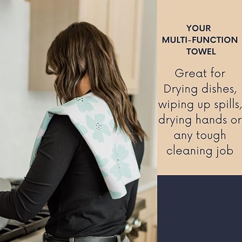 Miniatura 5 de Paquete de 3 toallas de cocina no son tus toallas de cocina ordinarias, paños de cocina, microfibra de tejido gofre, paños de cocina, altamente