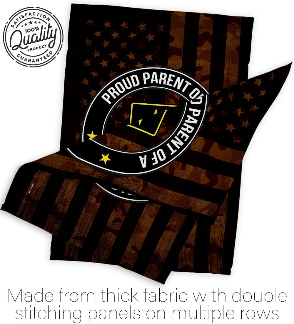 US MILITARY Proud Parent Army House Flag Armed Forces Rangers United State American Military Veteran Retire Official Decoration Banner Small Garden Yard Gift Double-Sided, Made in USA