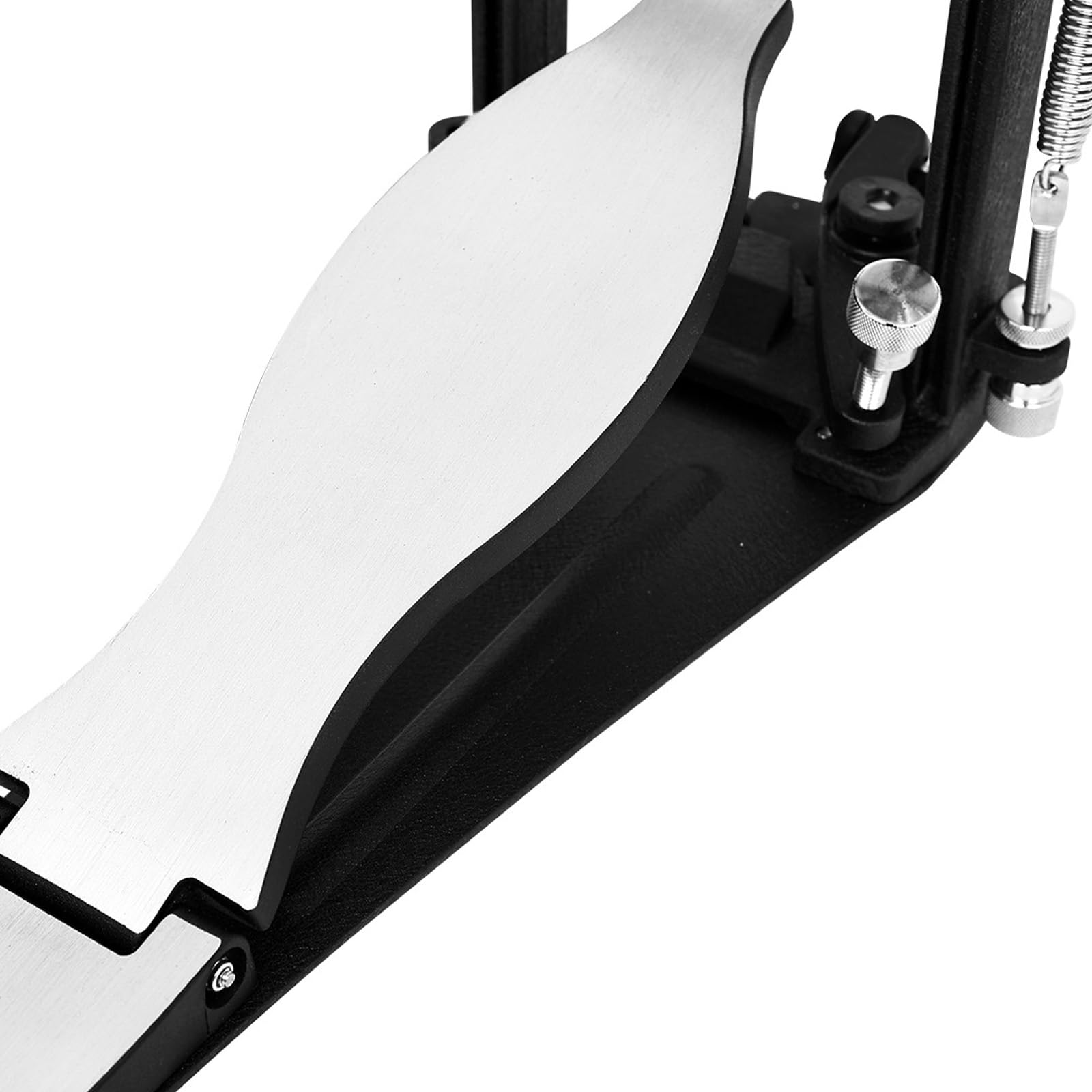 Pedal de bombo con doble cadena de control estable, almohadilla antideslizante, pedal de tambor de metal para batería acústica electrónica