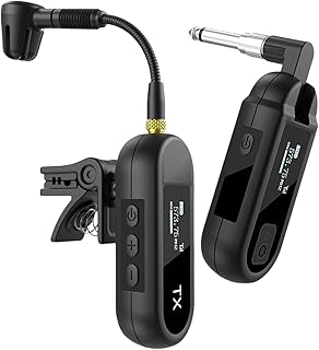 Menolana de microfone sem fio para instrumentos com clipe 1 canal