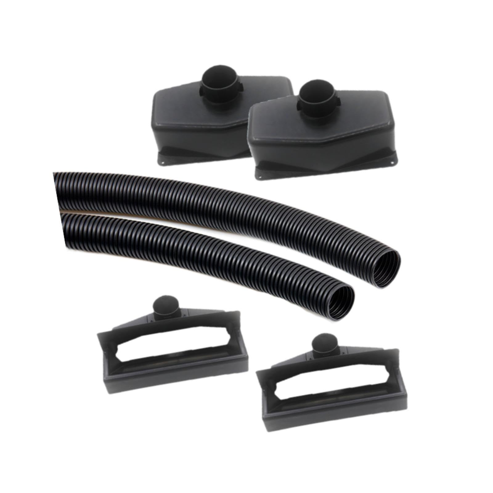 rockible Foosball Ball Collecting Box Set with Corrugated Tubes Container Storage Tray Return Case Table Football Collection Box