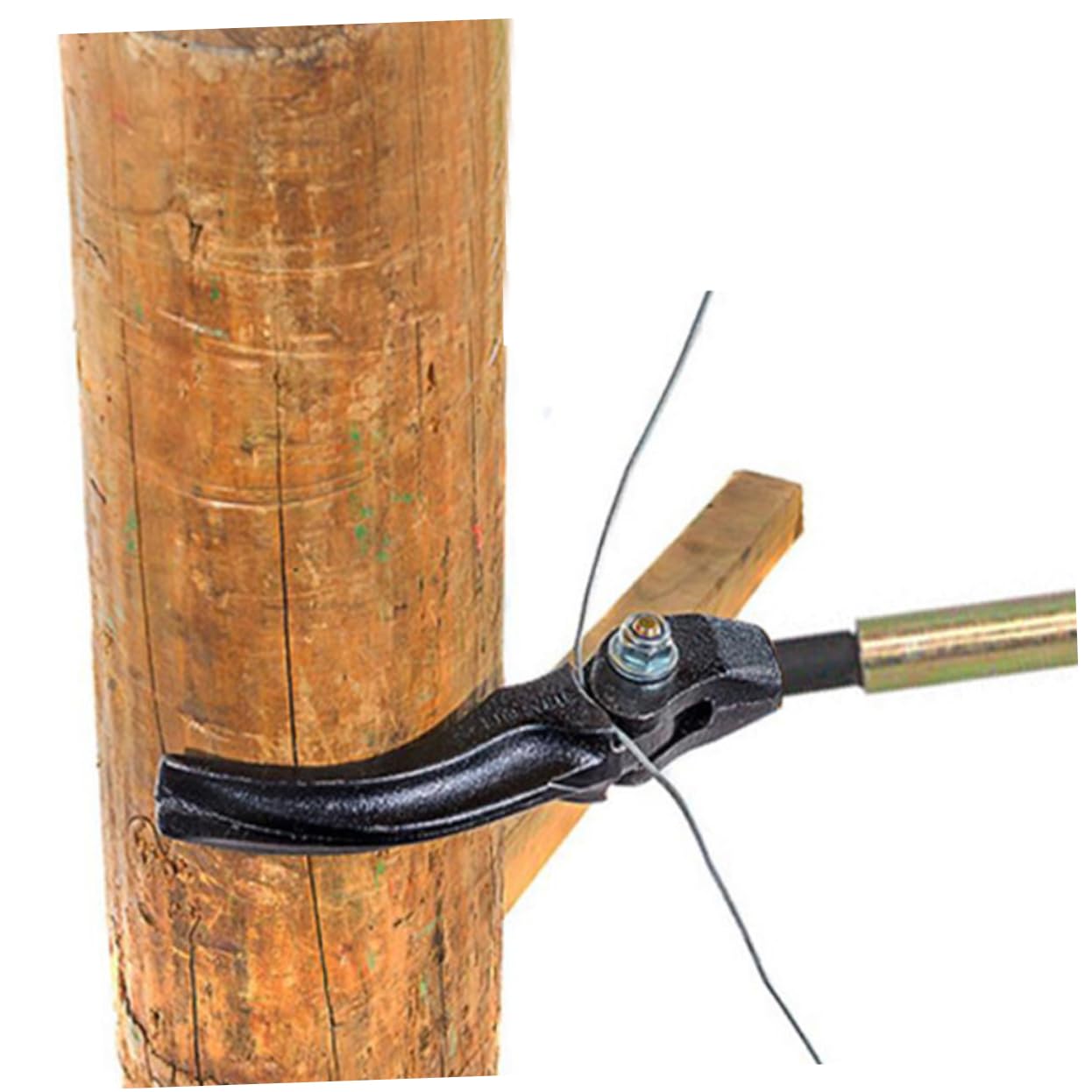 Tensor de Alambre de Cerca de Acero para Jardín y Vallado | 1 Pieza, Uso en Alambres Lisos Cercas, Herramienta Portátil Mango Largo