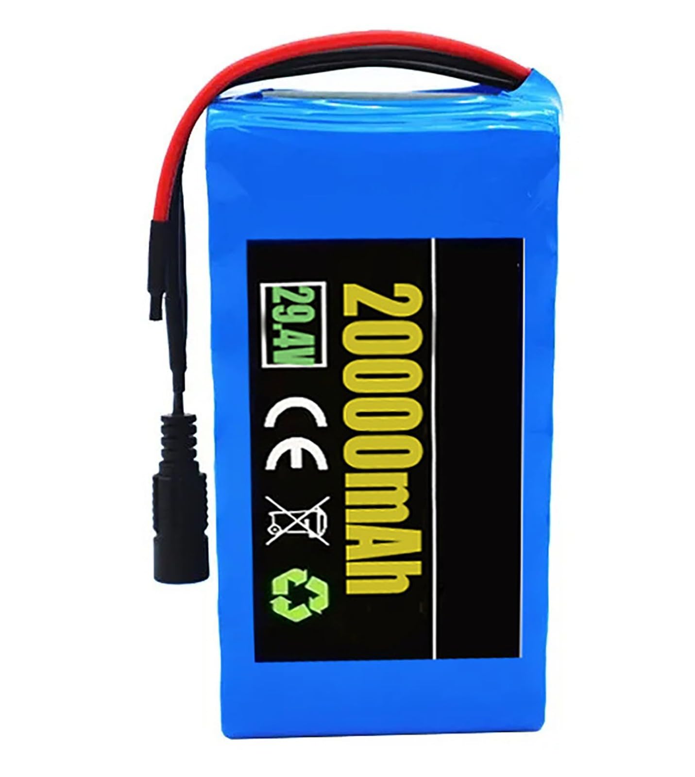 Batterie De Vélo Électrique 24V 20Ah 7S2P Rechargeable Étanche Batterie 29.4V 20Ah Haute Puissance Batterie avec Chargeur pour 200W-500W Moteur