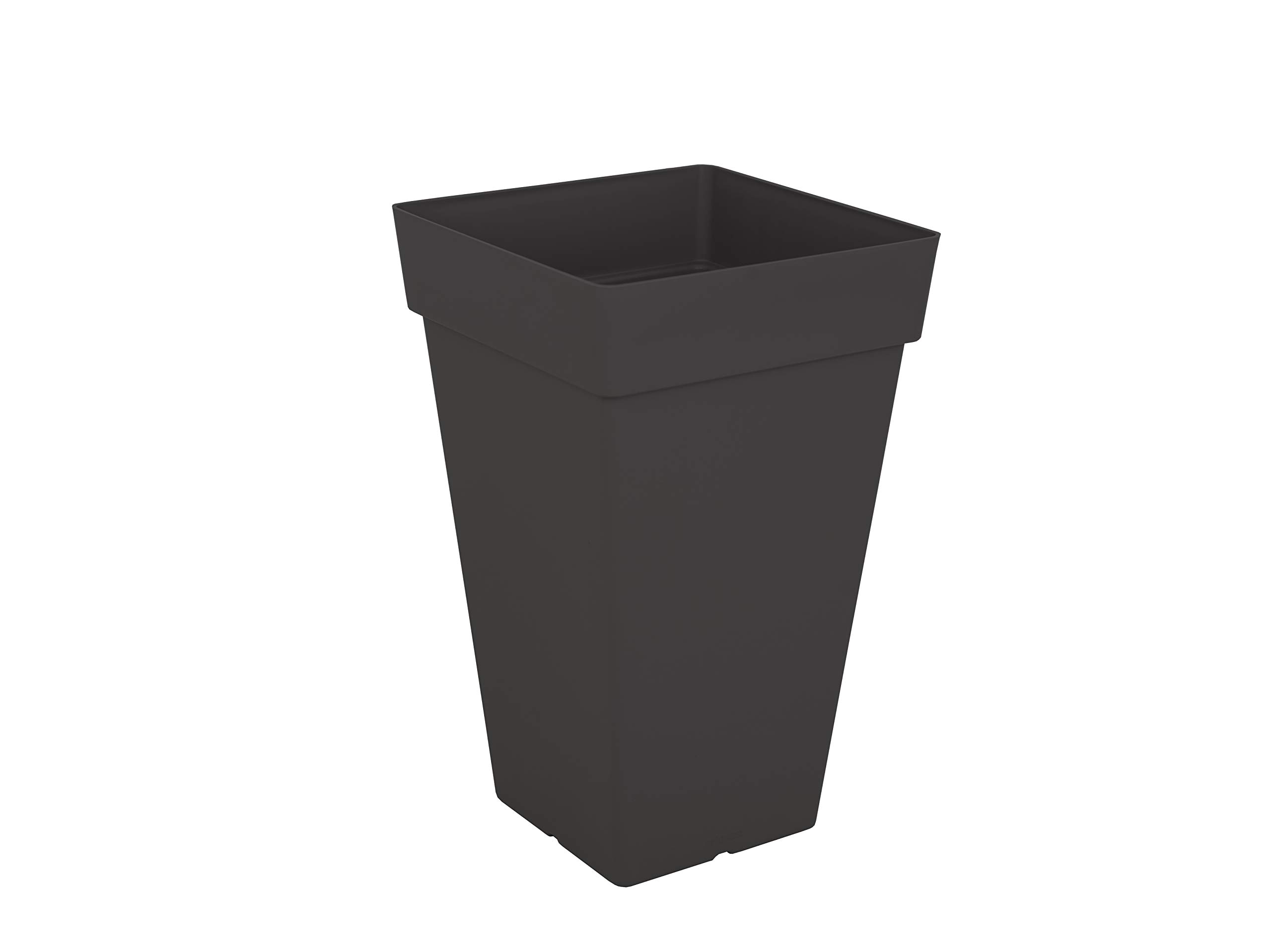 Vaso Alto Quadrato Capri 50 cm Antracite