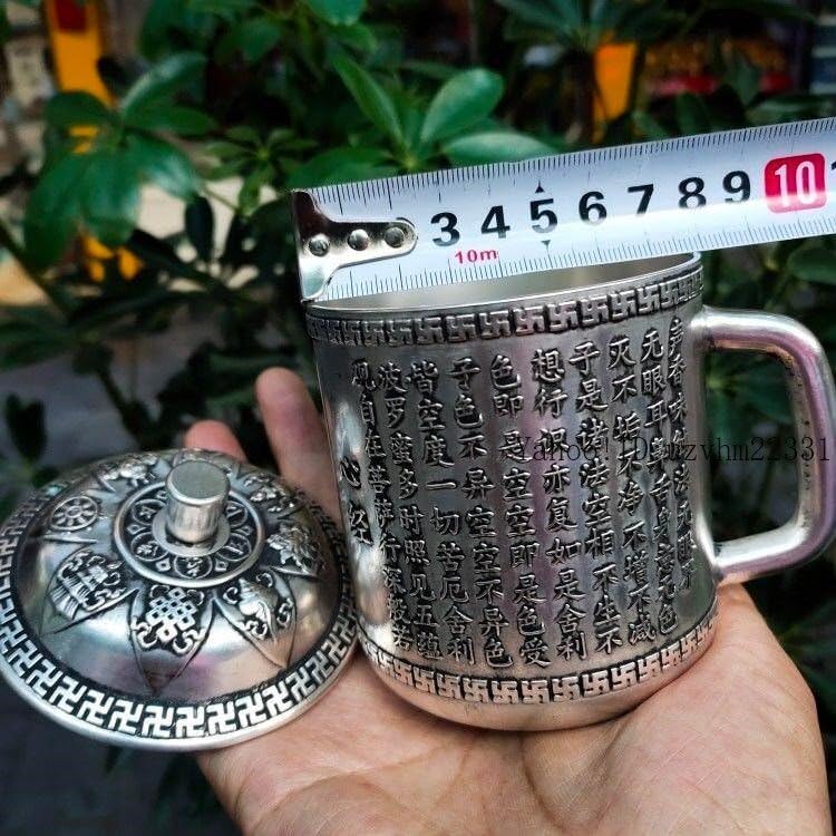 八宝心経 龍鳳茶壺 湯飲み 茶道具 工芸品 美術品 置物 龍鳳茶壺 銅