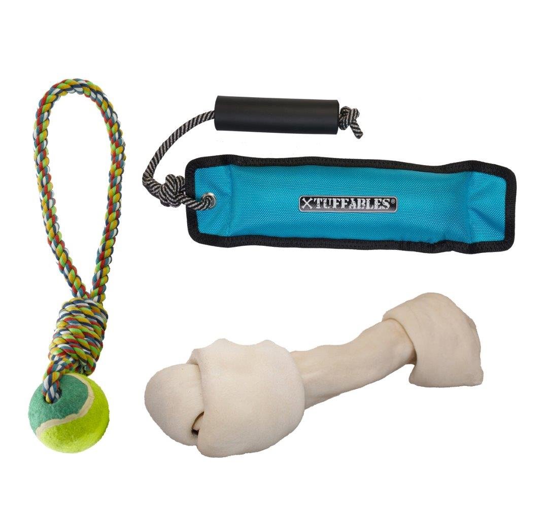 PJ Pet Products Tuffables Bargain Big Dog Bundle 1, Multicolour