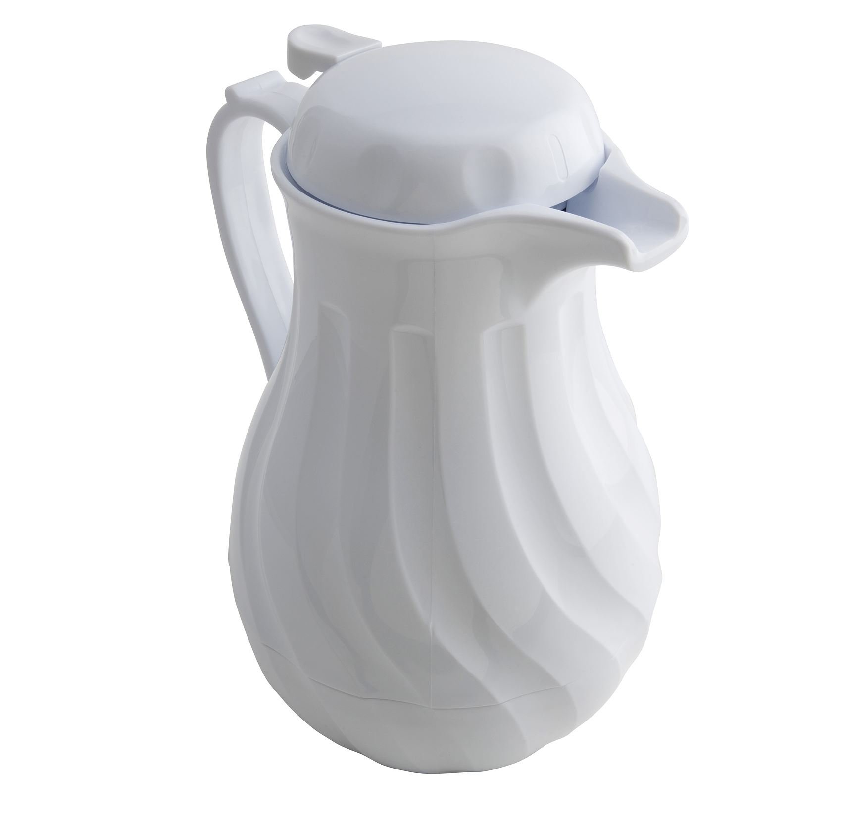 Genware NEV-4022-64 Insulated Beverage Server, 64 oz., 2 L, White