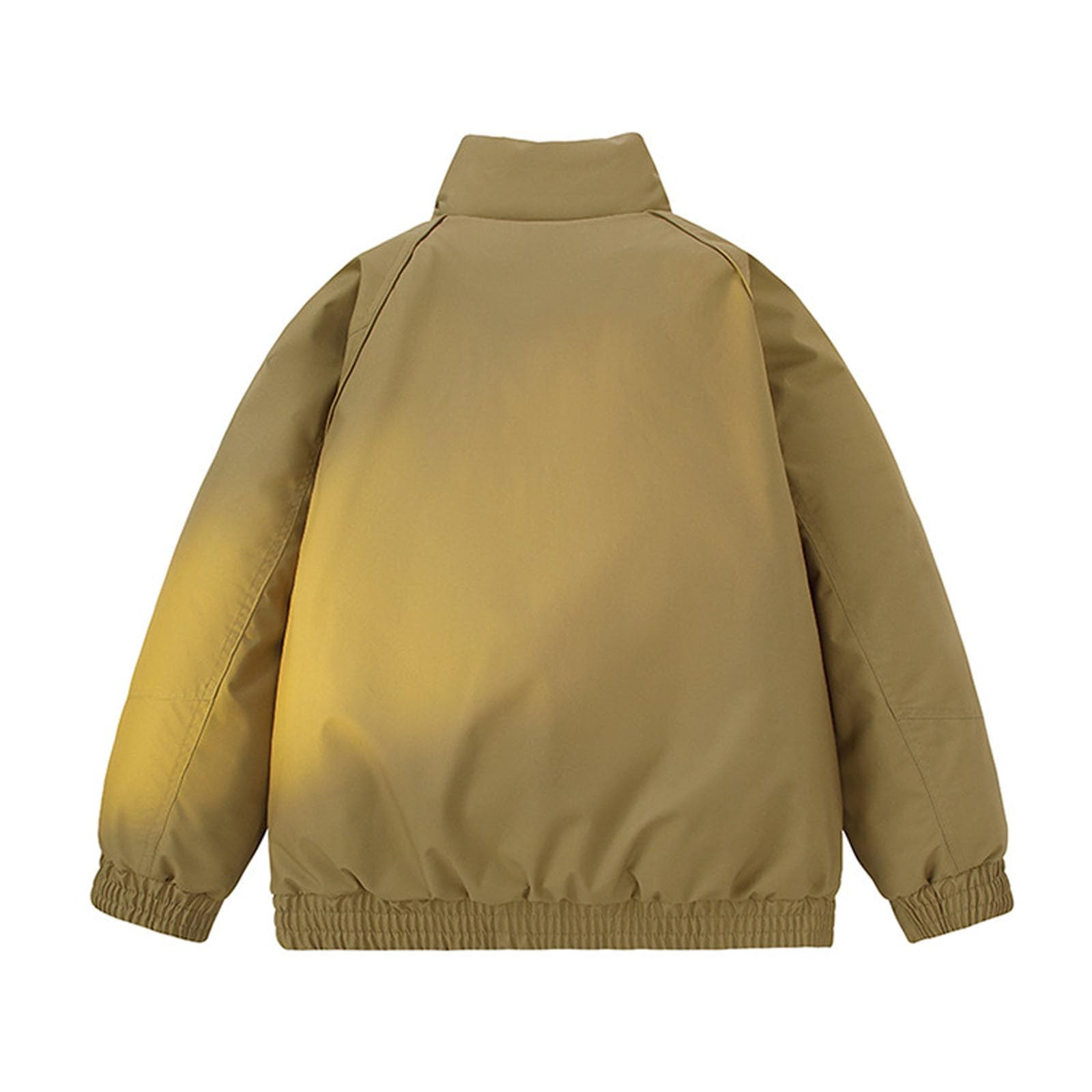 Chaqueta para hombre con cremallera y chaqueta deportiva para hombre Slim abrigo de invierno acolchado con cuello alto, cálido y aislante térmico a prueba de viento y cómodo ideal para clima frío