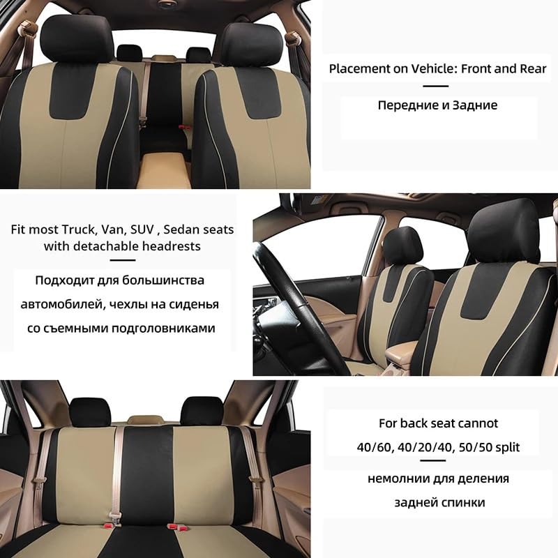 Coussin de voiture conducteur ergonomique et housses complètes - 4