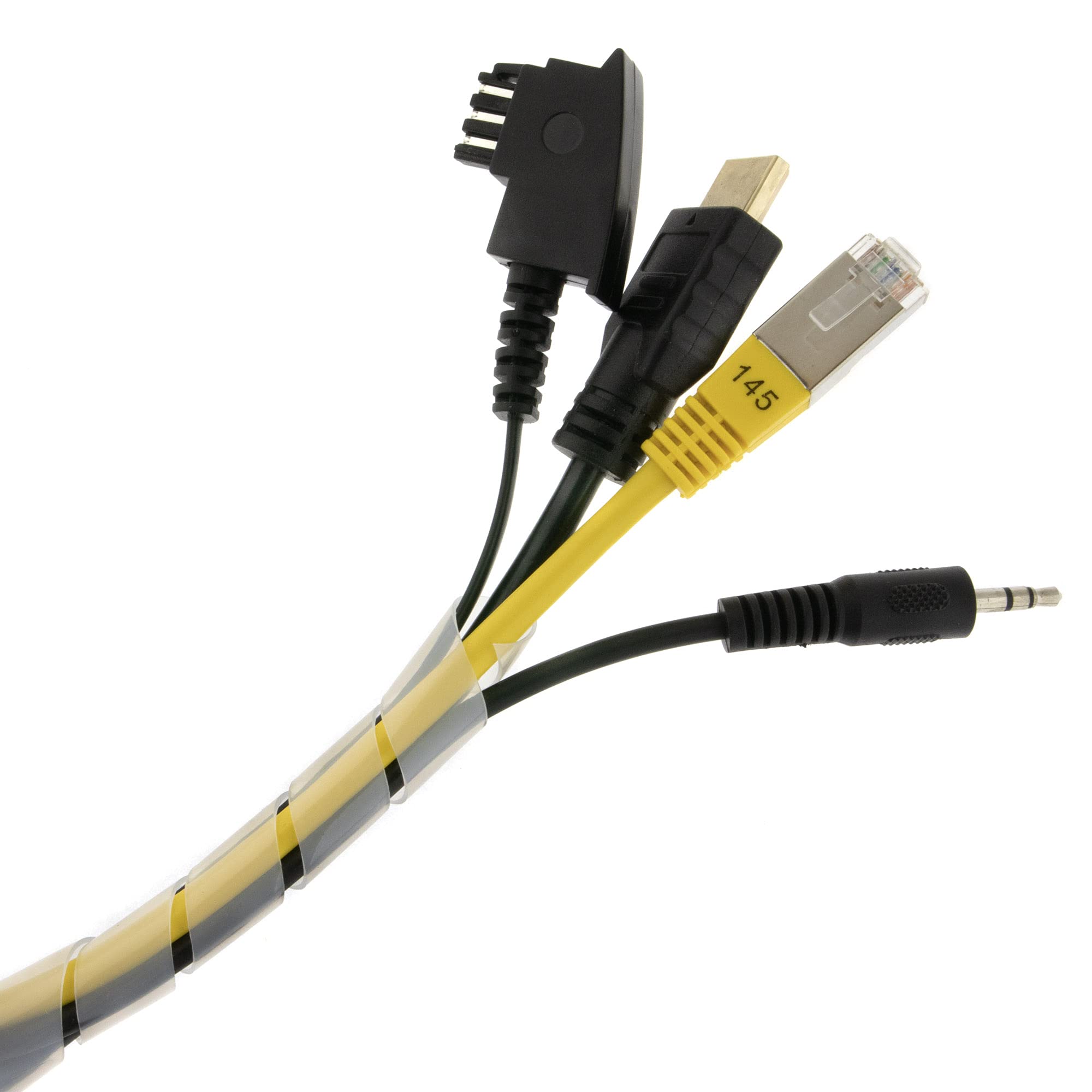 Nastro A Spirale SeKi - 10 M, Nero, Per Proteggere E Organizzare Cavi 15 100 Mm N 834155 - Foto 5