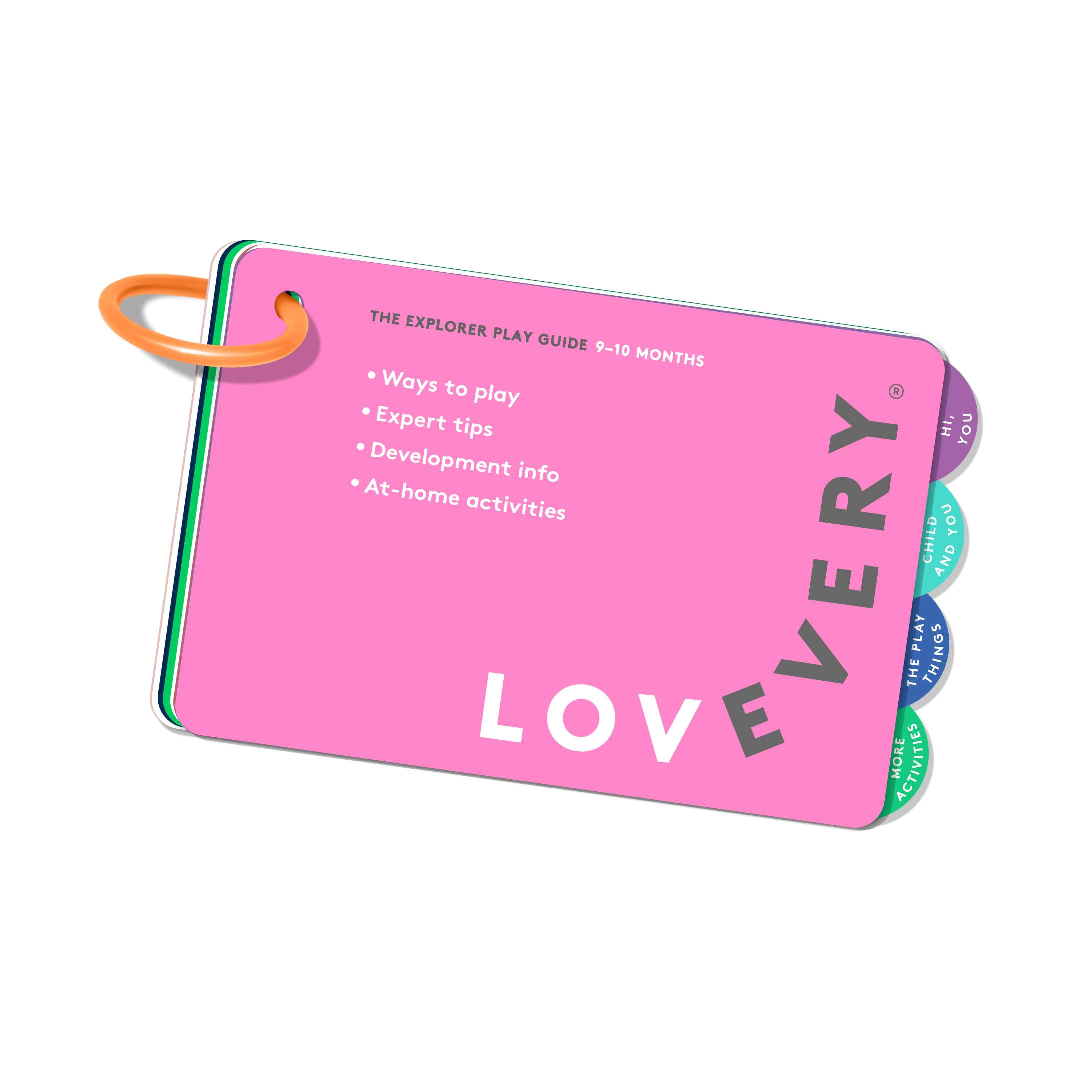LOVEVERY, The Explorer Play Kit + Libro Bonus, Giocattoli per lo Sviluppo del Bambino e Regalo, Essenziali Neonati Compresi Giocattoli Montessori per Causa ed Effetto e Tenaglia Afferrare Sviluppo, 9